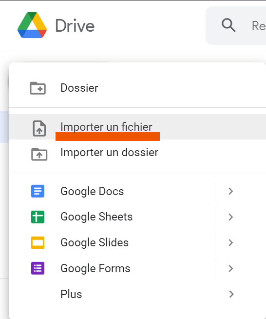 Google Drive upload image